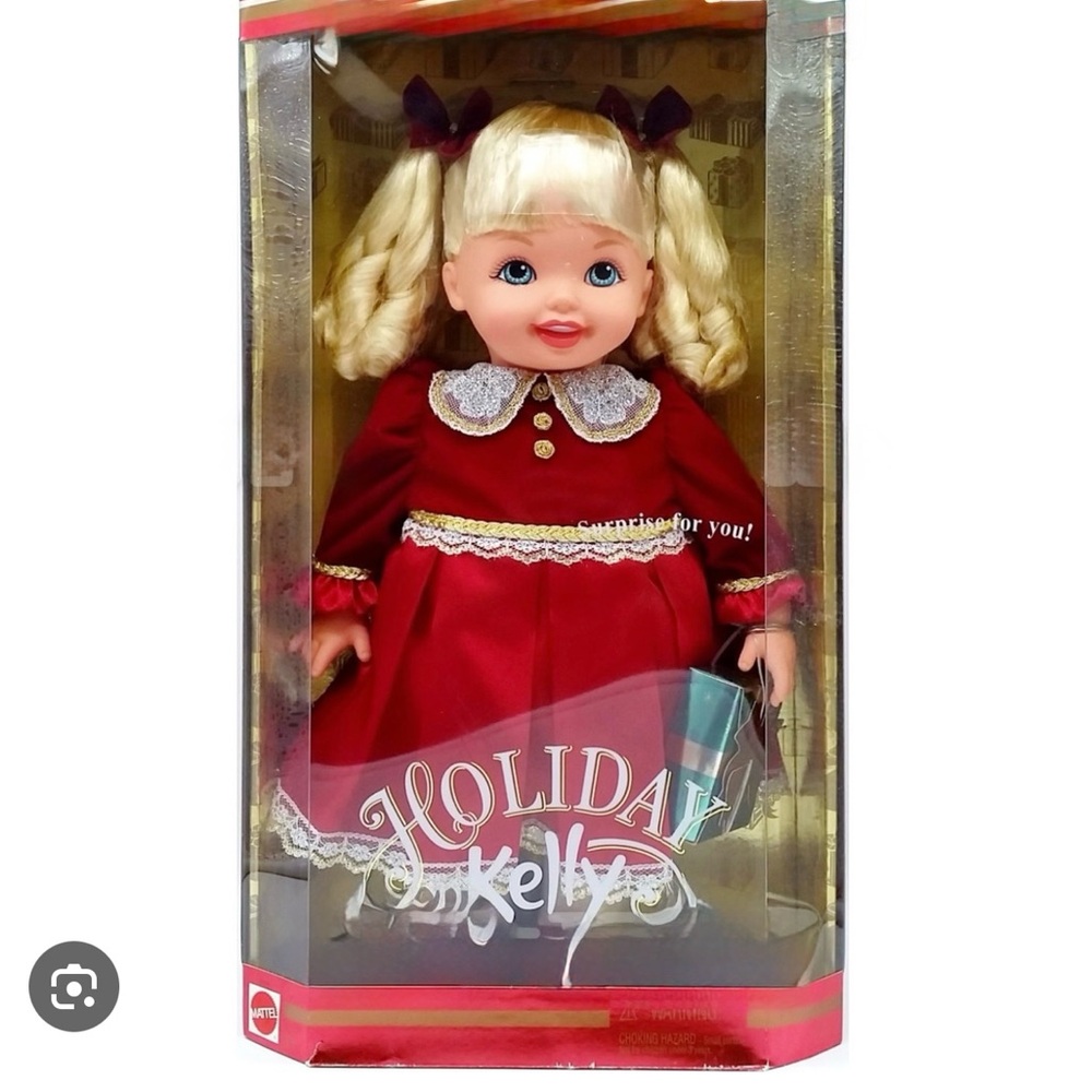 NEW - Vintage Holiday Kelly Baby Doll With Surprise Package For You
